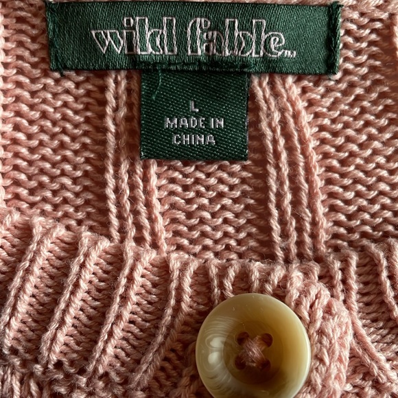 Button front ribbed cardigan - Picture 4 of 5